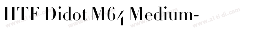 HTF Didot M64 Medium字体转换